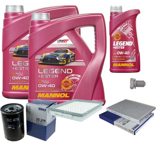 MAHLE Inspektionspaket 9 L MANNOL Legend+Ester 0W-40 für Chrysler Voyager IV
