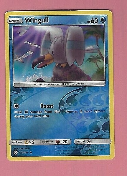            POKEMON WINGULL REVERSE HOLOGRAM CARD MINT FREE SHIPPING