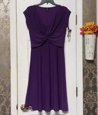 CHAPS WOMEN'S CASUAL SLIP ON DRESS HIBISCUS COLOR SIZE MEDIUM NWT