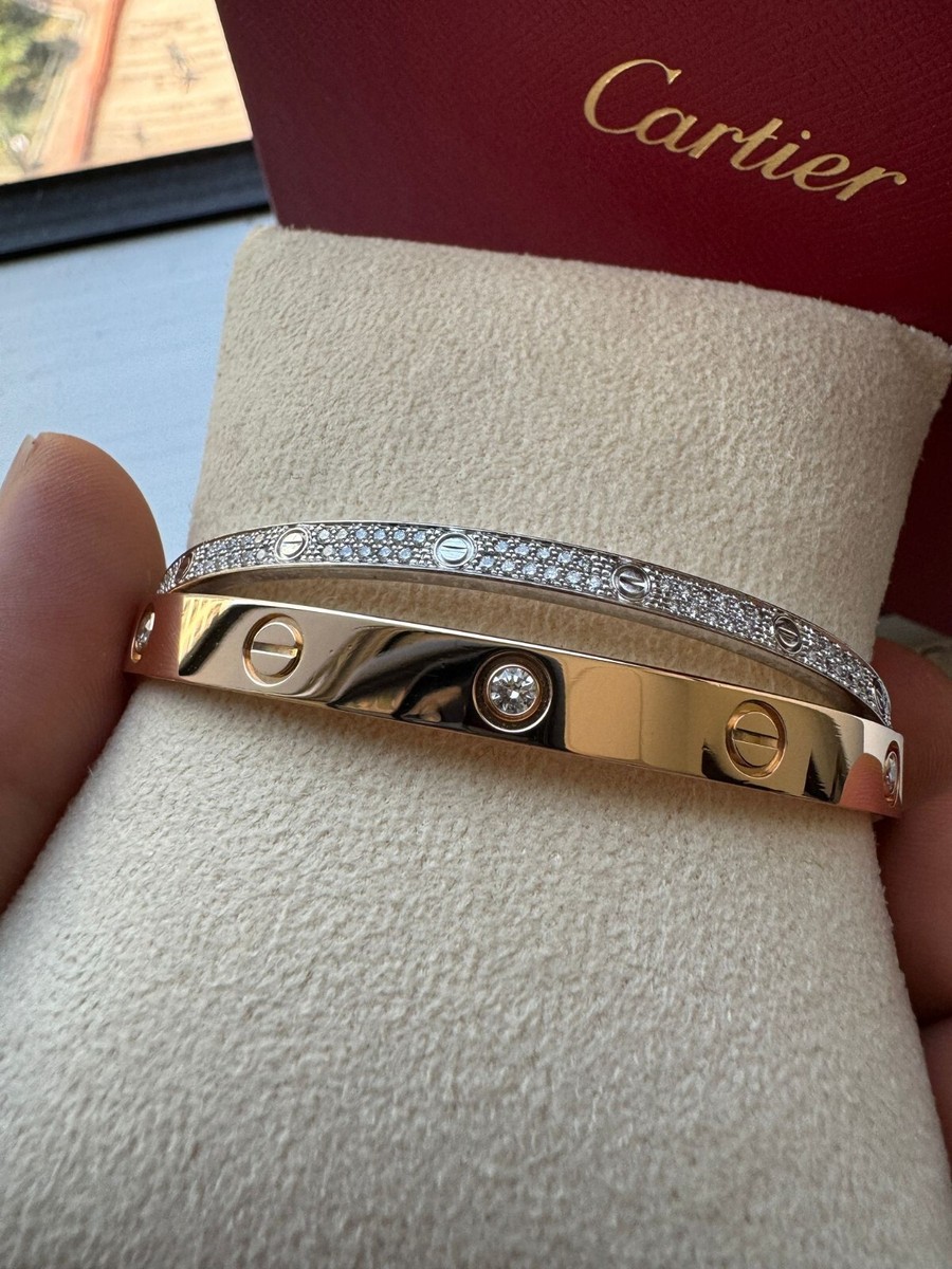 【Cartier】LOVE チェーン ブレス 2ダイヤ white gold 送料込み CRB6091200 - 【オンライン限定】LOVE ブレスレット チェーン