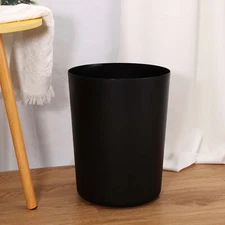5 Gallon Trash Can Plastic Office Trash Can Wastebaskets Waste Bin Black Matte