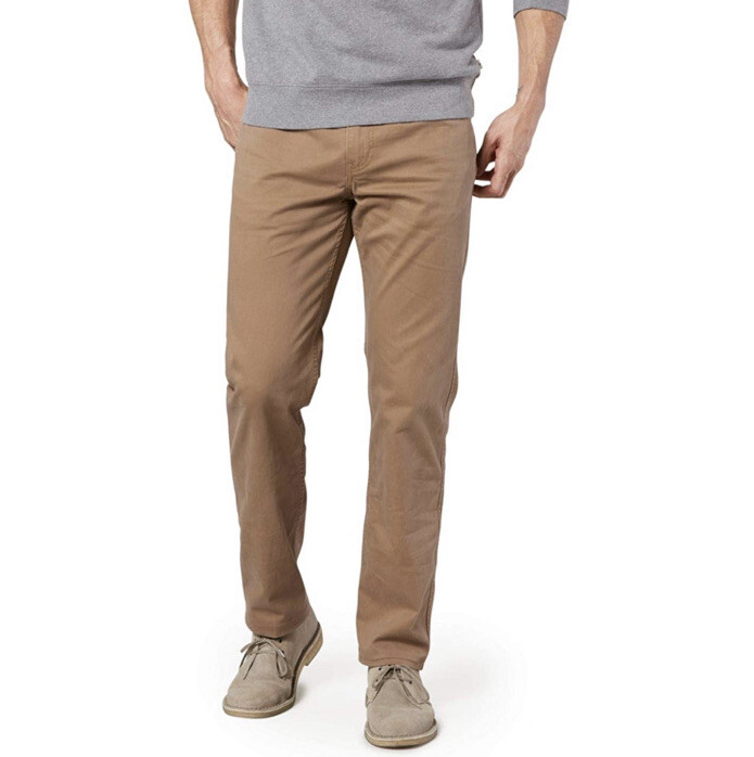 DOCKERS Big & Tall Khaki Pants Jean Cut Classic Fit All Season Tech Leather NWT 