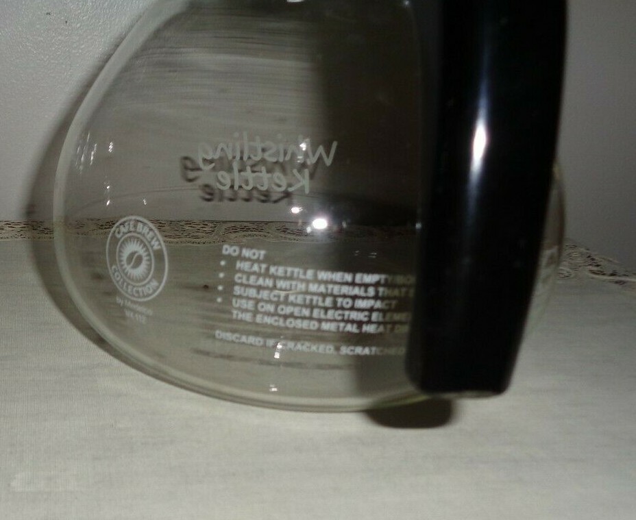 Schott Whistling Glass Teapot Kettle Schott DURAN Germany 12 Cup eBay