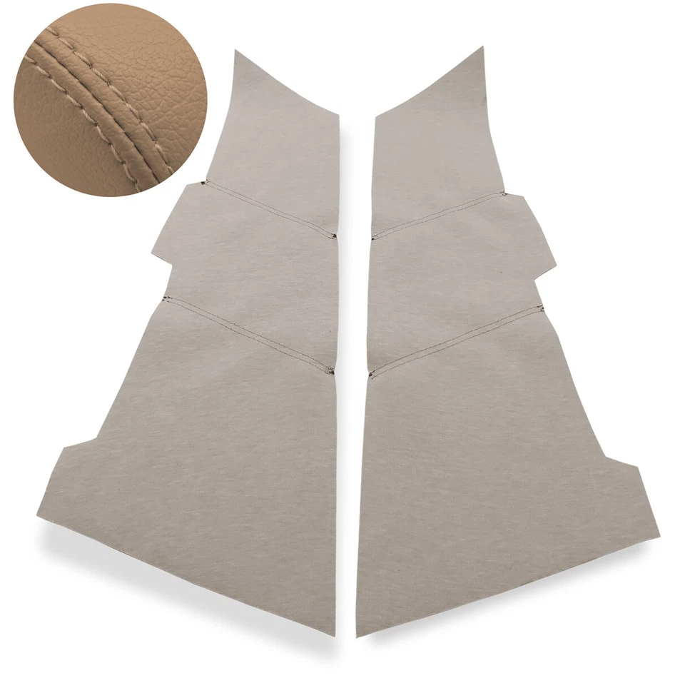 Cubierta de panel de puerta de vinilo de cuero beige para Honda Accord 2008-2012 sedán Foto 2 de 4