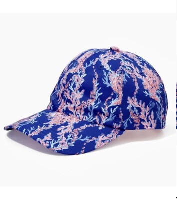 NEW Lilly Pulitzer Womens Run Around Baseball Hat‎ Borealis Blue Cap Adjustable Amazon.com: Lilly Pulitzer Run Around Baseball Hat for Women  main image 2