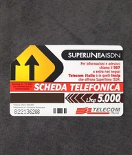 SCHEDA TELEFONICA TELECOM L 5.000 SUPERLINEA ISDN 31.12.2001