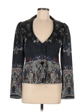 Etro Women Black Jacket Blazer 44 Italian