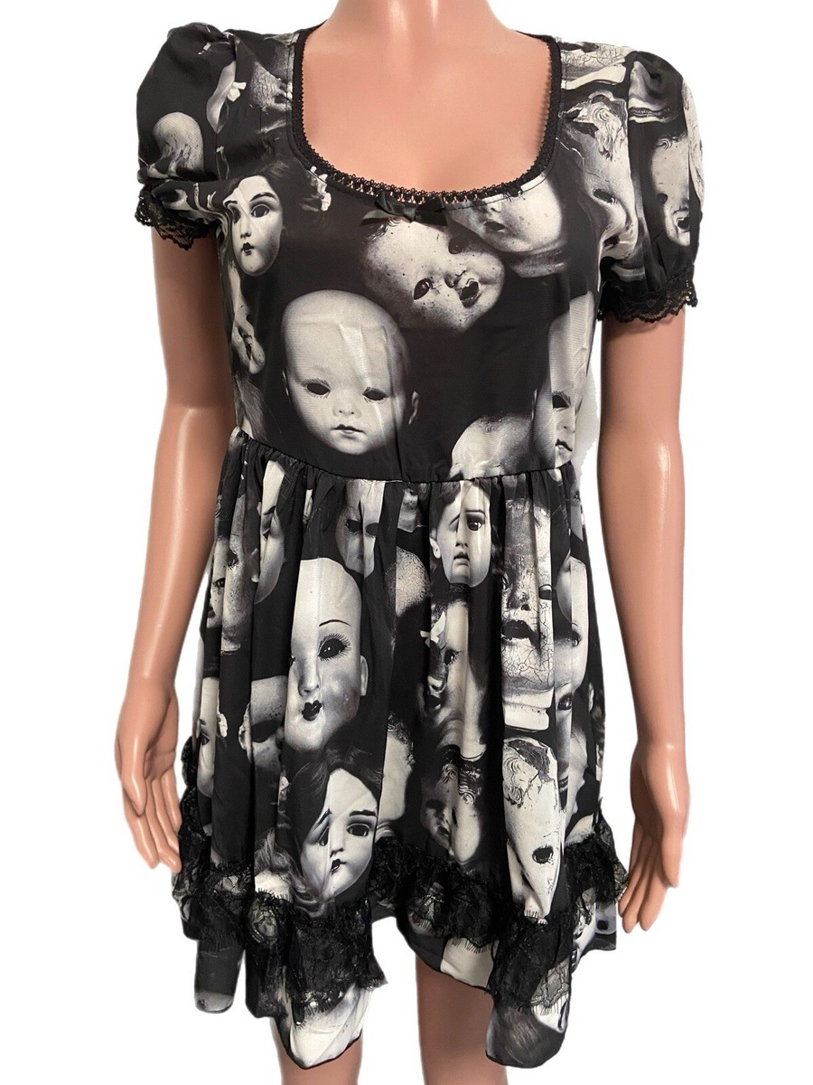 Dollskill Widow Baby Doll Micro Mini Dress Nwts Wayward