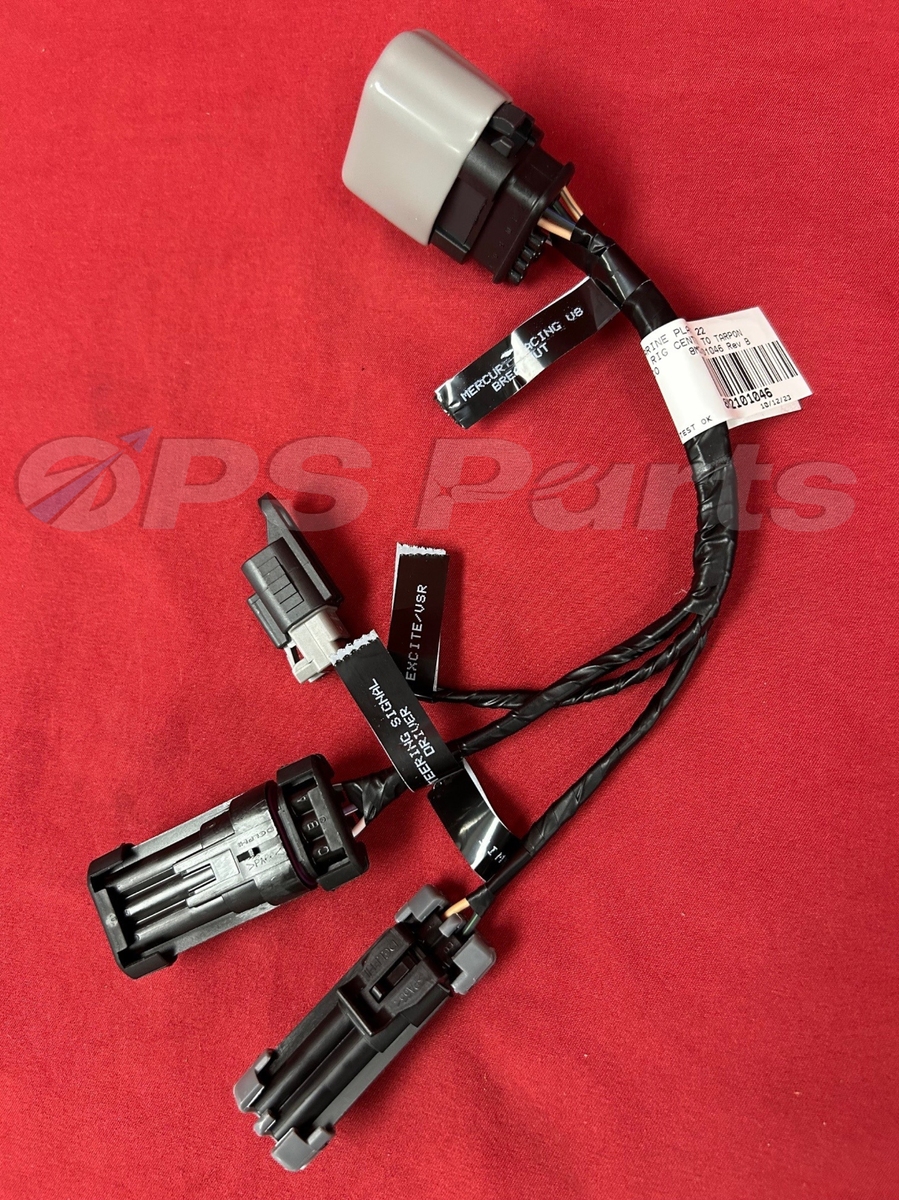 New/OEM Mercury V8 Black Breakout Harness 12 Pin Adapter - Part