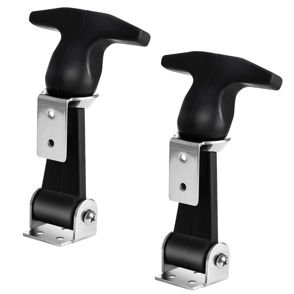 2pcs Stainless Steel Rubber Latches T-handle Draw Latches Rubber