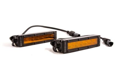 Diode Dynamics Stage Series 6 SAE/DOT Amber LED Universal Fog Light Bar Pair