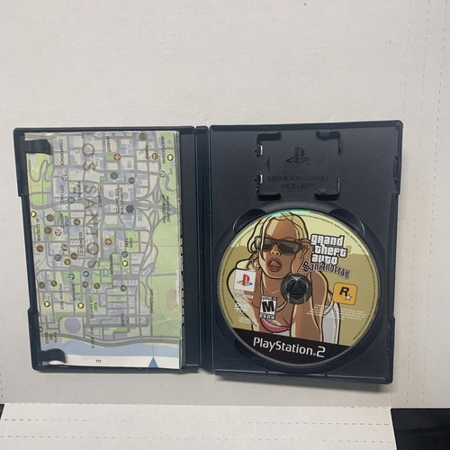 Grand Theft Auto: San Andreas (SonyPlayStation 2 PS2) with Map/Poster! Complete - Picture 2 of 3
