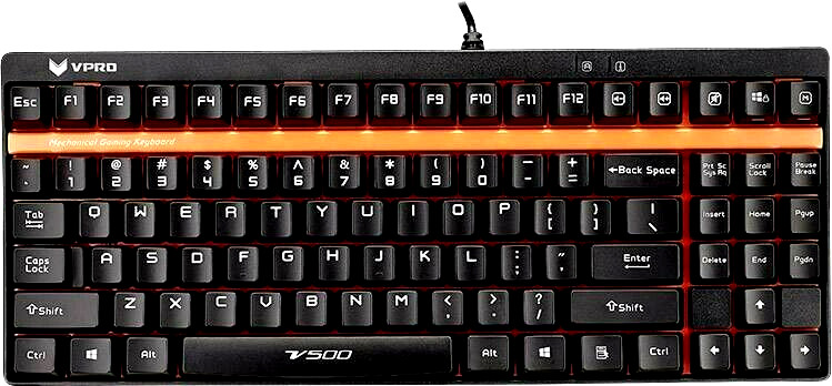 Clavier gaming Rapoo Vpro V500S mécanique USB AZERTY noir pour PC