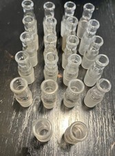 (23) Kimax Kimble Glass 19/22 Inner Joint Septum Inlet Adapters