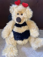 Russ Berrie Breezy Bear Plush Stuffed Animal EUC Bee Bear