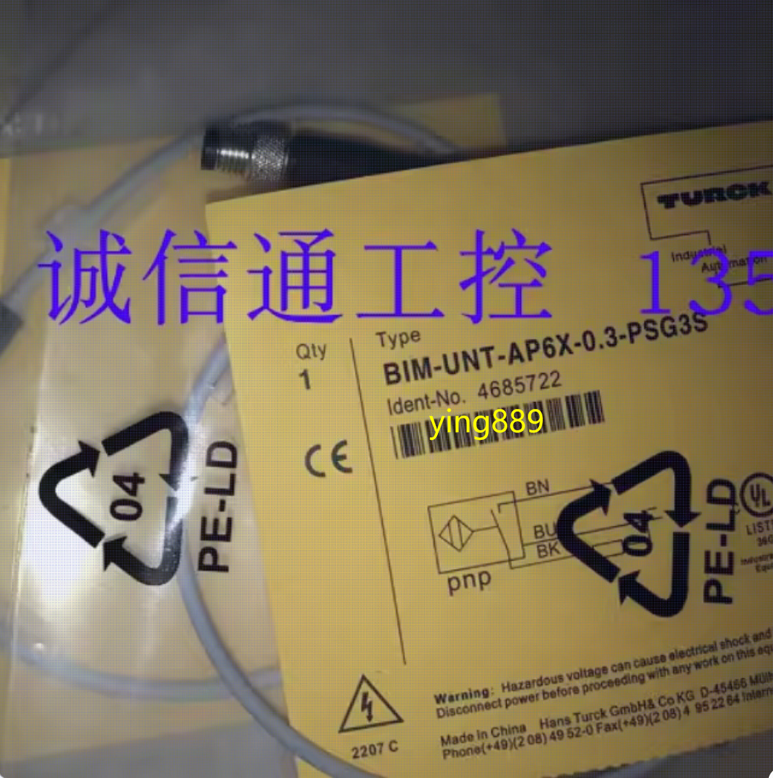 1PC NEW FOR Turck Sensor BIM-UNT-AP6X-0.3-PSG3S kw