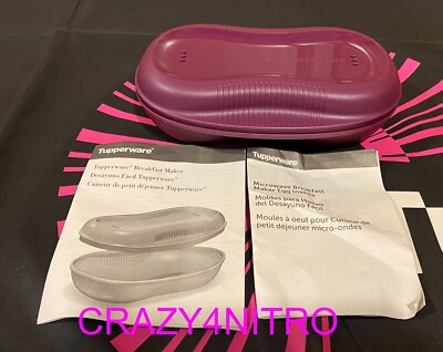 Tupperware EGG PAN Rainbow Cooker② Tupperware Microwave Breakfast Maker Set in Purple : Amazon.ca: Home