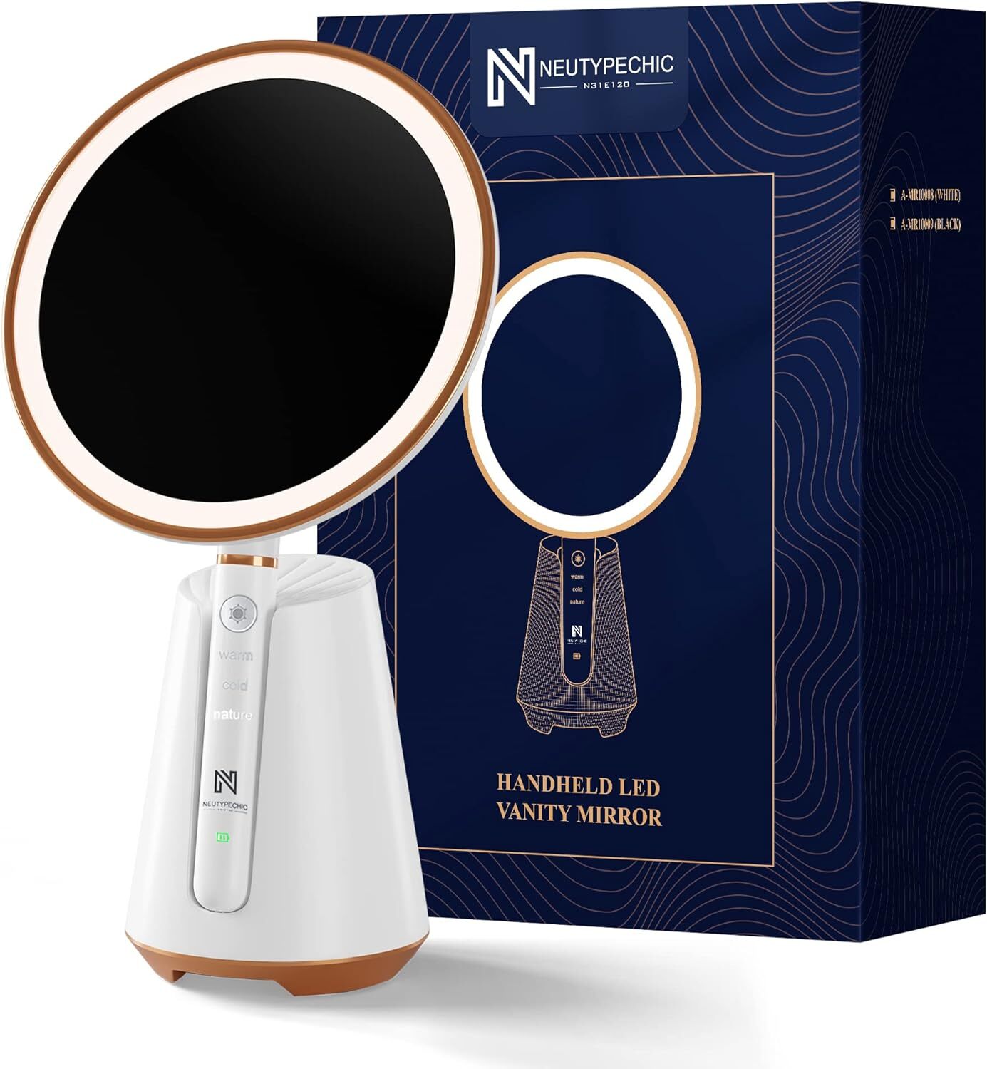 Makeup Mirror with Lights, Lighted Magnification White-image