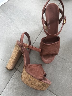 pink suede sandals uk