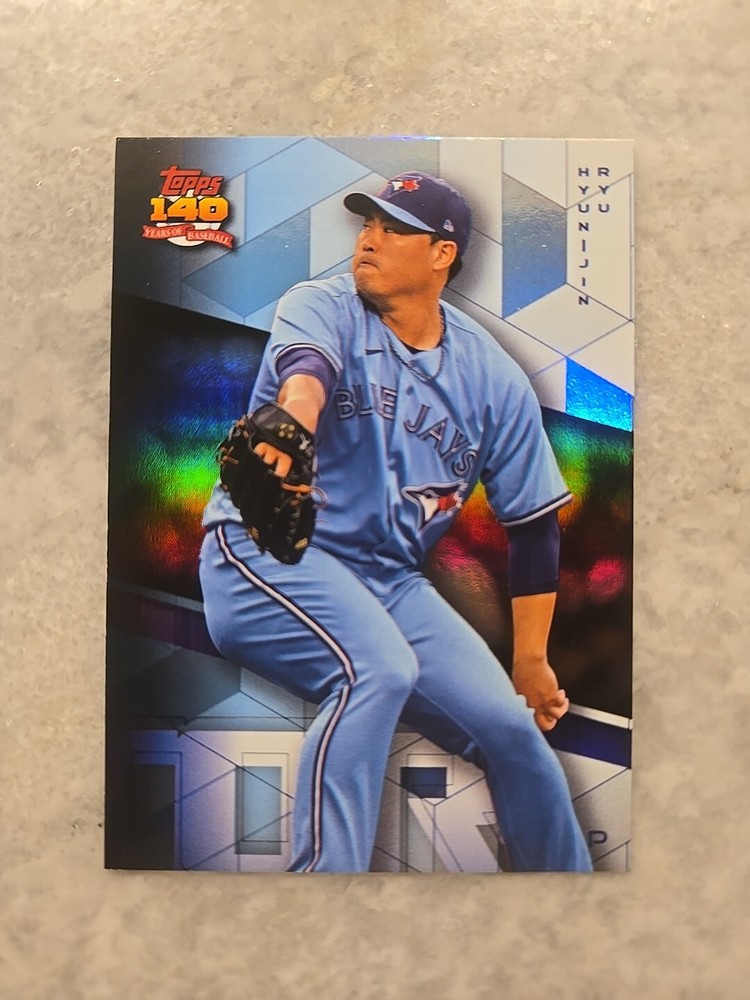 2021 Topps Archives #294 Hyun Jin Ryu /25 Blue Foil Toronto Blue Jays