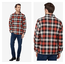 Taylor Stitch Ojai Jacket Men  s S/38 Garnet Wool Blend Red Plaid Chore NEW HTF