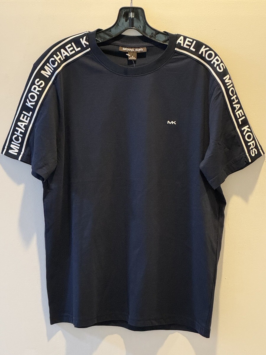 【送料&関税込】Michael Kors Crew Neck T-shirt MICHAEL KORS Mens short sleeve crew neck t-shirt MK Logo
