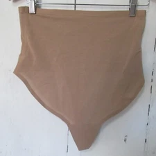 New Skims High Waisted Thong 2X Sienna Beige Panties Shapewear Plus Size