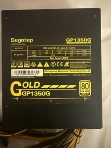 PC-Netzteil ATX Segotep GP1350G, 1250 Watt 80+ Gold ohne OVP Top Zustand