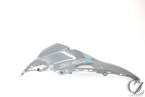 19 2019 Kawasaki ZX10R Ninja Front Upper Fairing Cowl Plastic Grey 55028-0574
