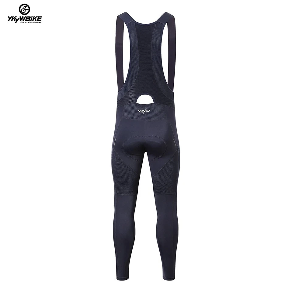 YKYWBIKE Men Cycling Long Pants Tights Trousers Pro Road Bike Pants 2 Pockets - Image 3 of 4
