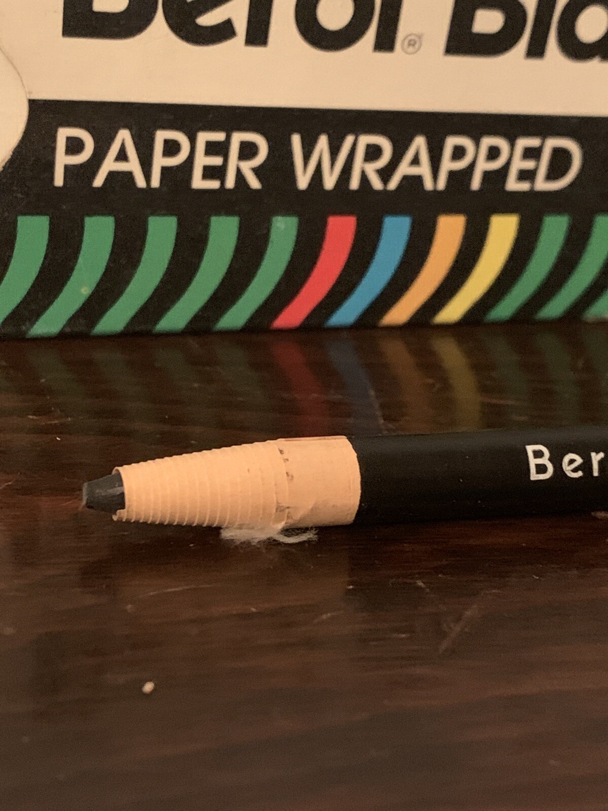 VTG NOS Berol Blaisdell Paper wrapped one dozen black China markers eBay