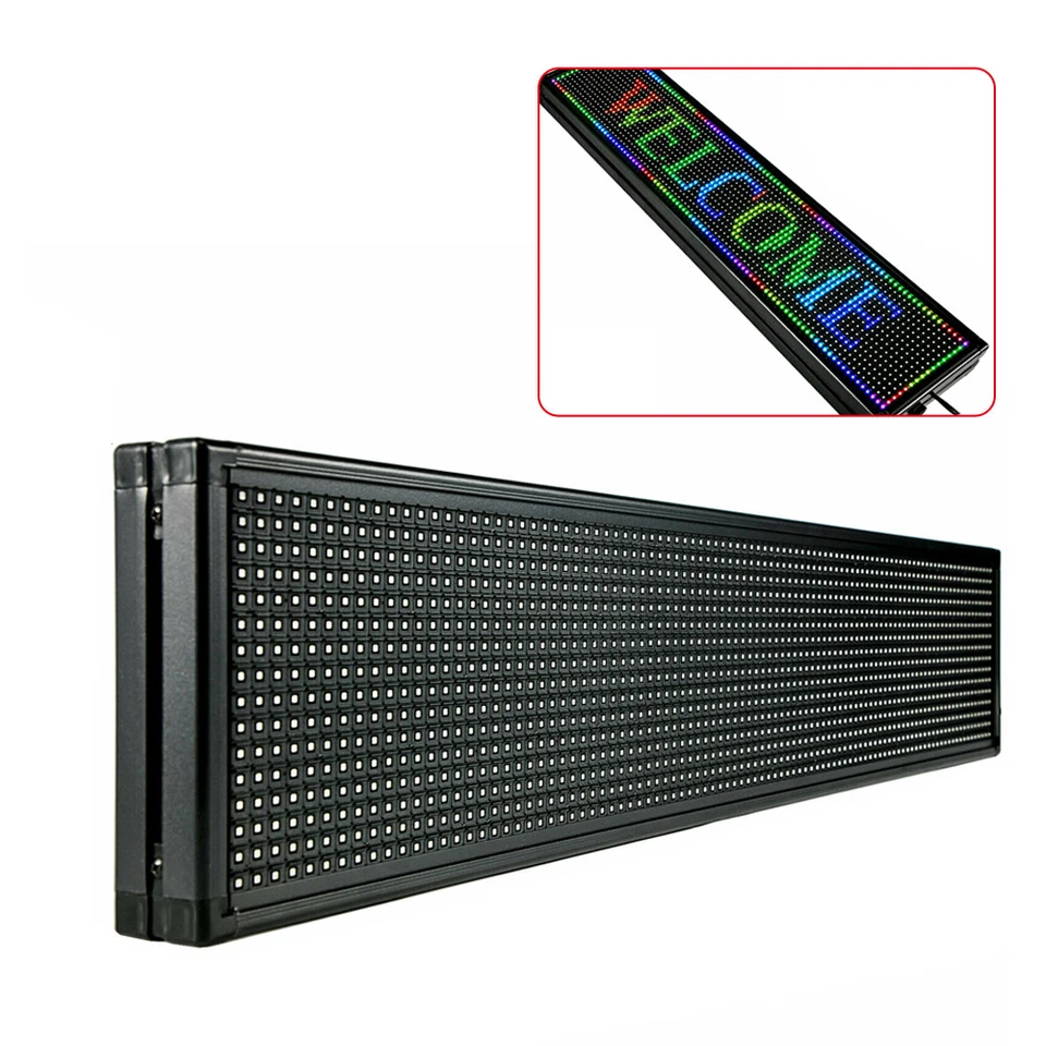 High Brightness Outdoor LED Sign Programmable Scrolling Message Display Board US - Image 3 of 4