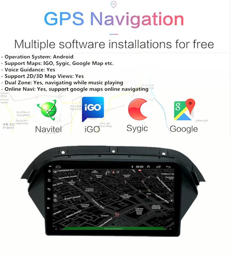 Unidad principal de navegación GPS radio estéreo para automóvil Android 12 de 9"" para Honda Acura MDX 2007-2013 Foto 4 de 4