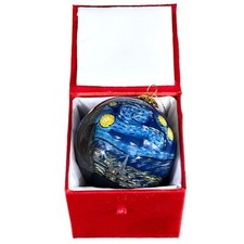 Starry Night Glass Ornament 3 In 