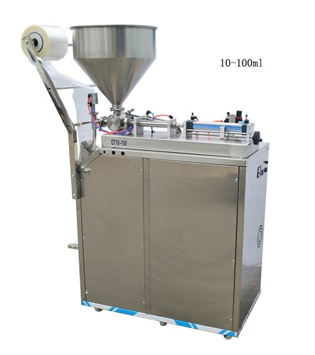 110V 10-100ml Automatic Quantitative Paste Liquid Filling Machine 20-30 ...