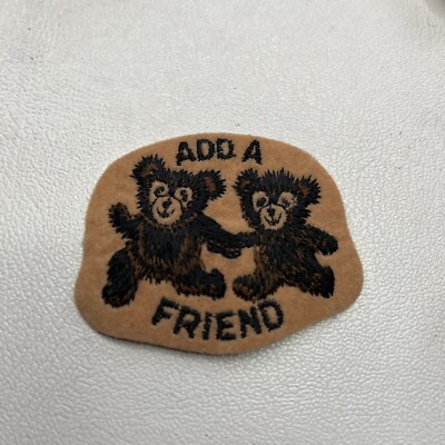 Anthropomorphic Bears ADD A FRIEND Patch T116