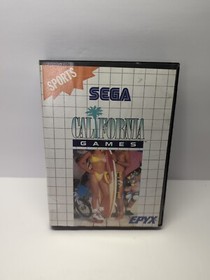 Authentic SEGA California Games BLUE LABEL Sega Master System NO MANNY TESTED US