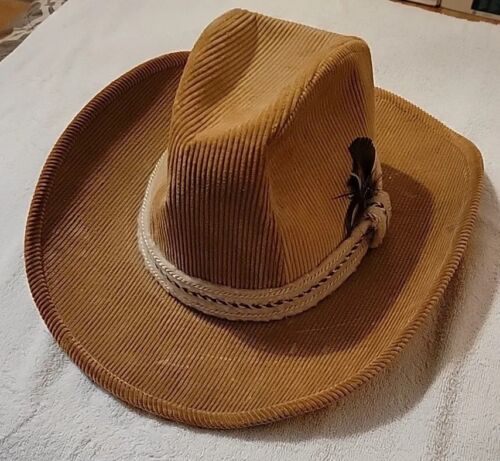 Vintage Stetson Hat - Large 7 1/4 - 7 3/8 [Camel] Made In USA - Picture 1 of 7