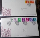 GB QEII FDC x 2. 2019/2010 Machin   Hand Cancel (454)