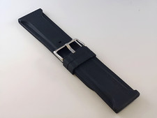 Cinturino nero in silicone tipo Panerai ansa 28mm