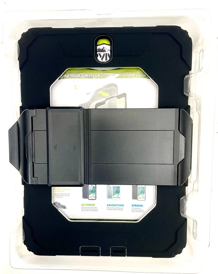 Griffin Survivor All Terrain Case Cover for  SAMSUNG TAB S3 - (black) - Image 4 of 4