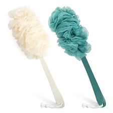 2Pack Back Scrubber for Shower  Loofah Sponge Shower Brush Using Body Exfoliat...