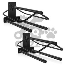 2 Heavy Duty Wall Mounted Saddle Stand Saddle Pad Saddle Pad Rack Bracket Black