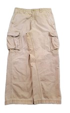 VTG Y2K Cargo Pants Utility Baggy Men 33x28 tagged 34x30 Beach Grunge Surfer