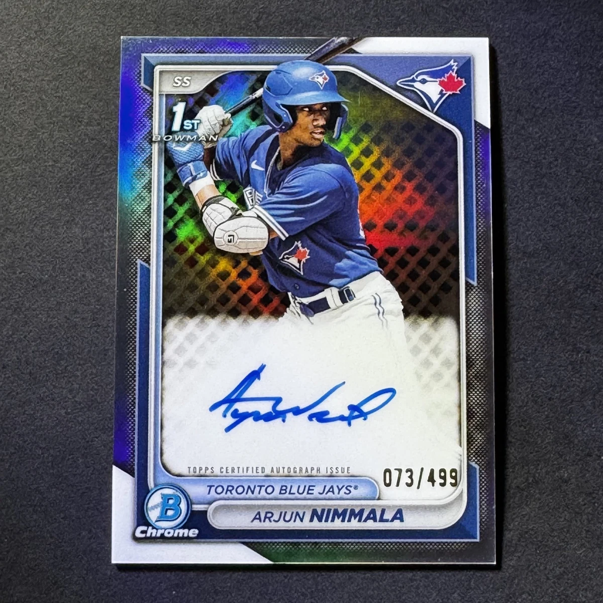 Bowman Baseball Toronto Blue Jays Sports Autographed Trading Cards