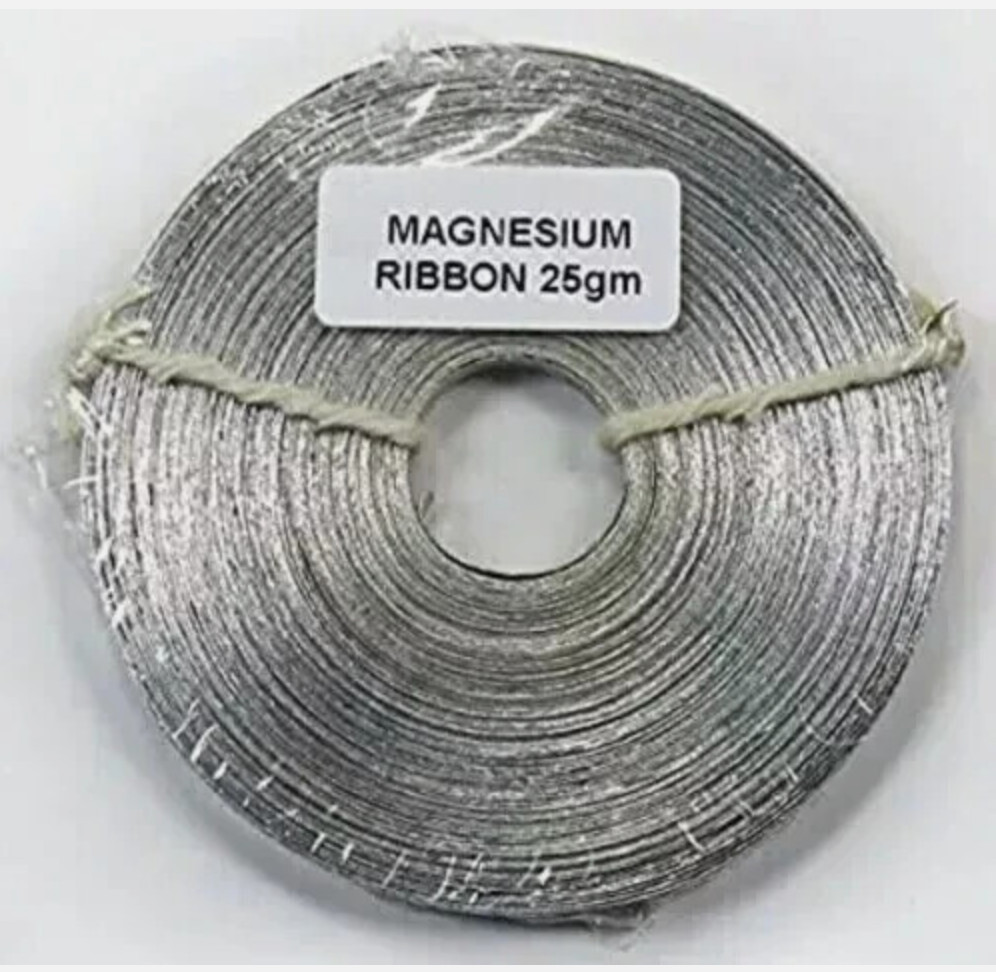 Magnesium Ribbon 99.95% Purity Lab Chemicals 25g Packet Pack Of 2 LIBERTY USA