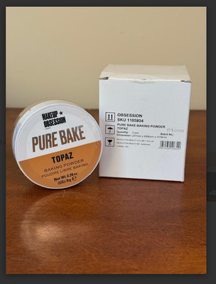 MAKEUP OBSESSION PURE BAKE TOPAZ BAKING POWDER .28 OZ NEW BULK 3 PACK