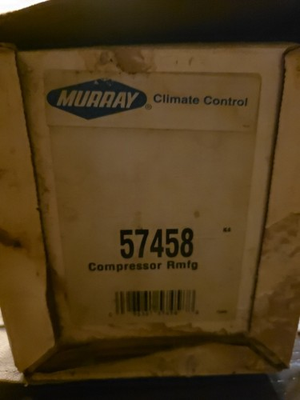 #ad #ad Murray Climate Control Compressor Model 57458 New In Box Rmfg $120.00