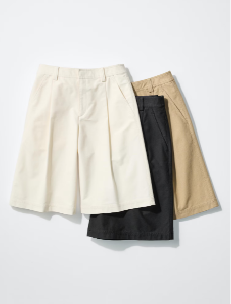 UNIQLO Jersey Pleated Half Shorts 485178 Women's Size XS-3XL New