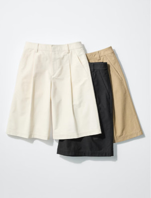 UNIQLO Jersey Pleated Half Shorts 485178 Women's Size XS-3XL New